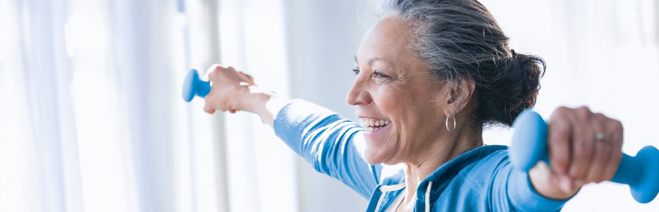 Woman Exercising